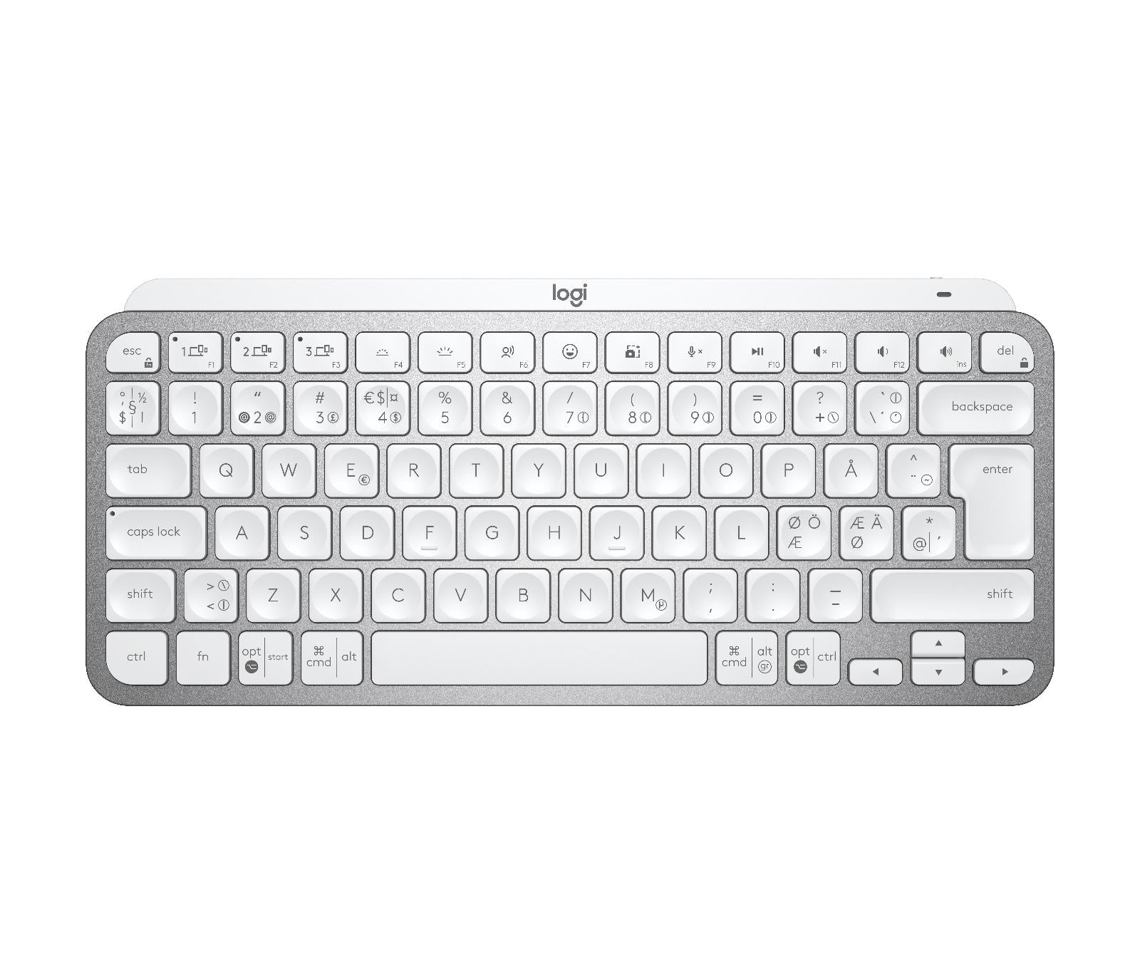 Logitech   Mx   Keys   Mini   Minimalist   Wireless   Illuminated   Keyboard   Nordic   Layout   Tastatur   Geekd   Dk