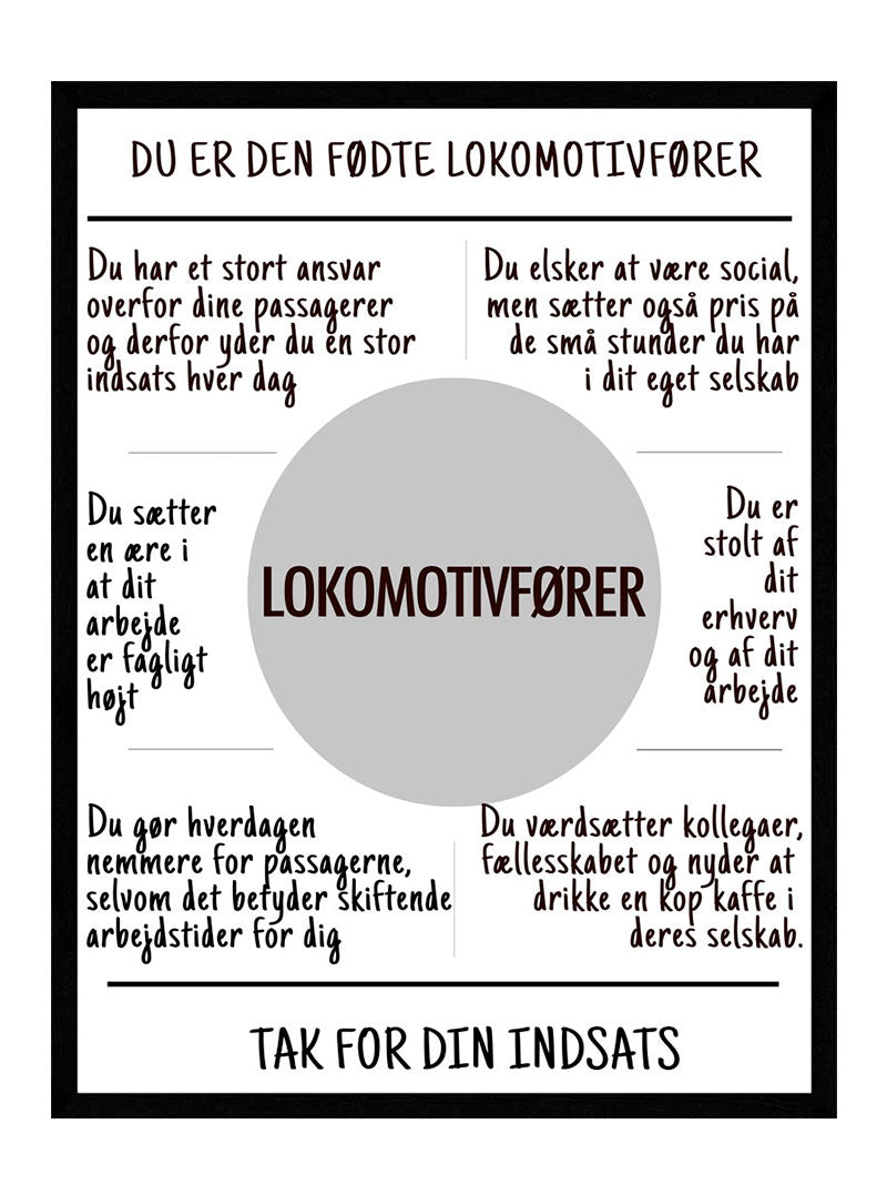 Lokomotivfører   Plakat