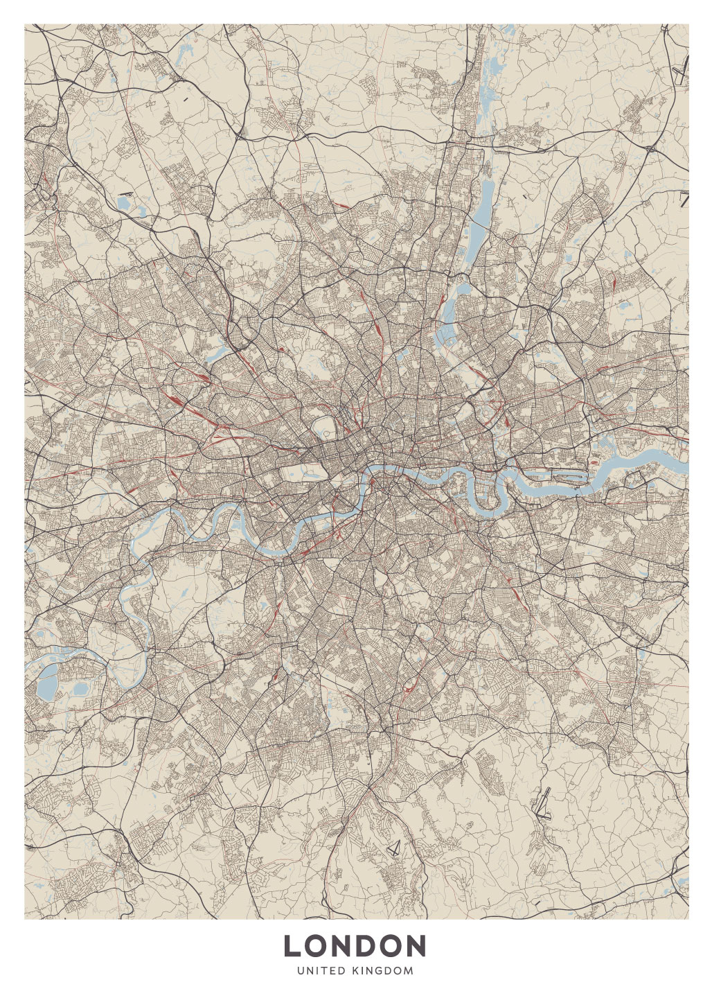London   Kort   Af   Illux