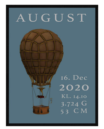 Luftballon   Børneplakat   Dreng