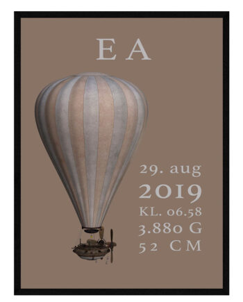 Luftballon   Børneplakat   Pige