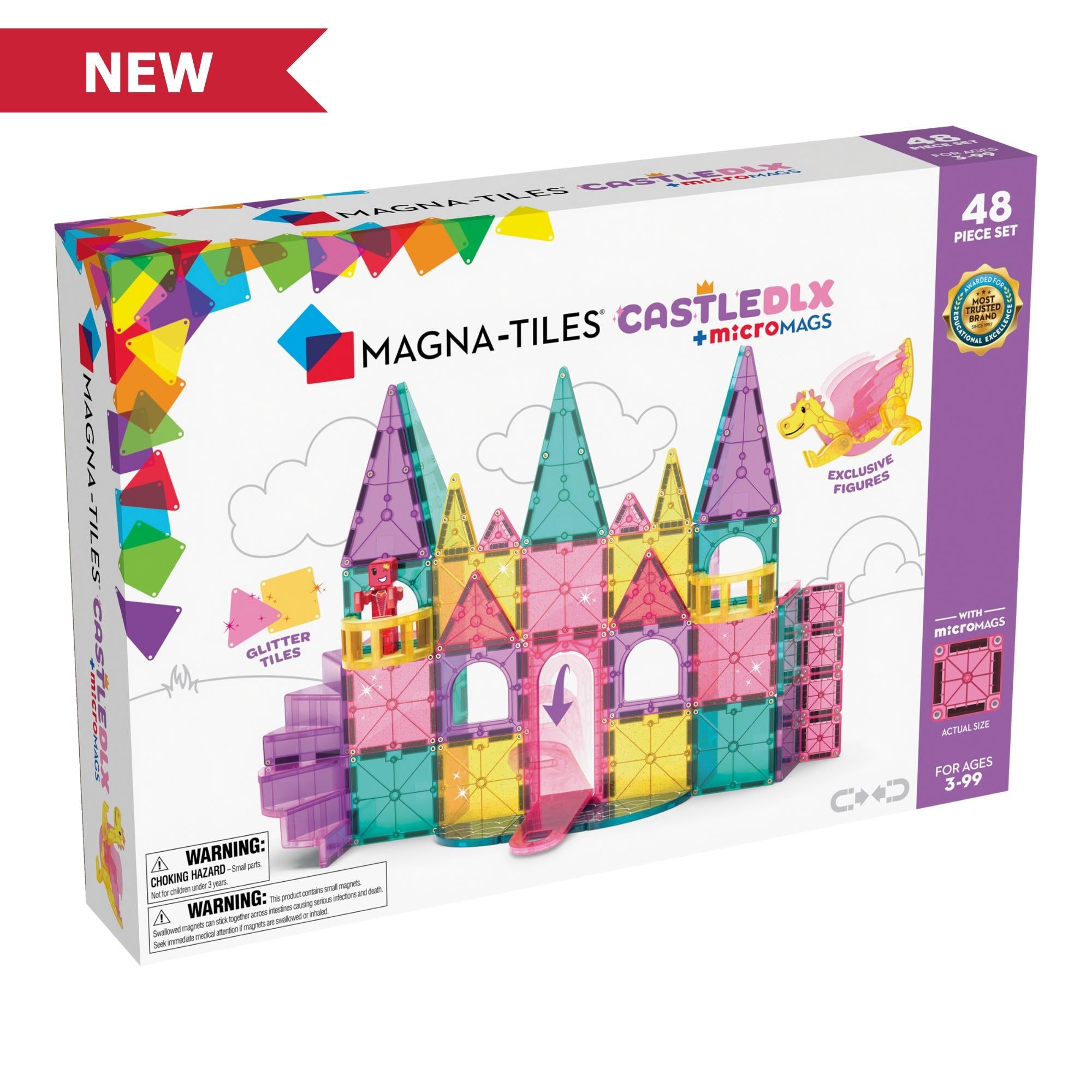 Magna - Tiles Castle Deluxe Magnetisk Byggesæt Geekd Dk