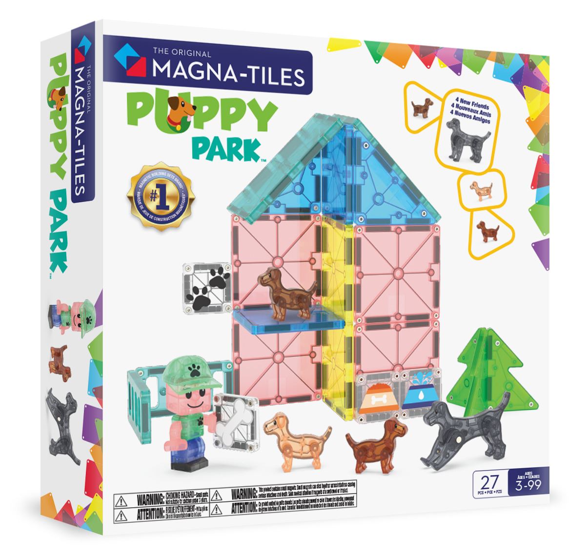 Magna - Tiles Doggy Daycare Magnetisk Byggesæt Geekd Dk
