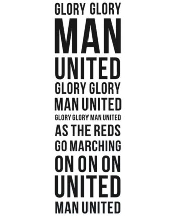 Manchester   United   Wallsticker    Glory   Glory   Man   United    130x40cm