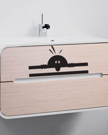 Mand   Kigger   Op   Wallsticker