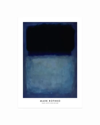 Mark   Rothko   Plakat    Black    White    Blue   On   Blue