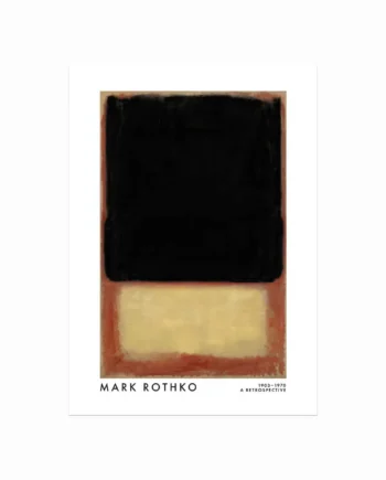 Mark   Rothko   Plakat    Dark    Beige    Orange