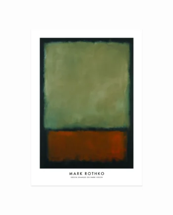 Mark   Rothko   Plakat    Green    Orange    Dark   Green