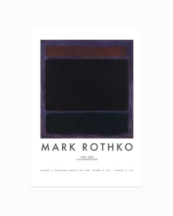 Mark   Rothko   Plakat    Rust    Purple    Blue