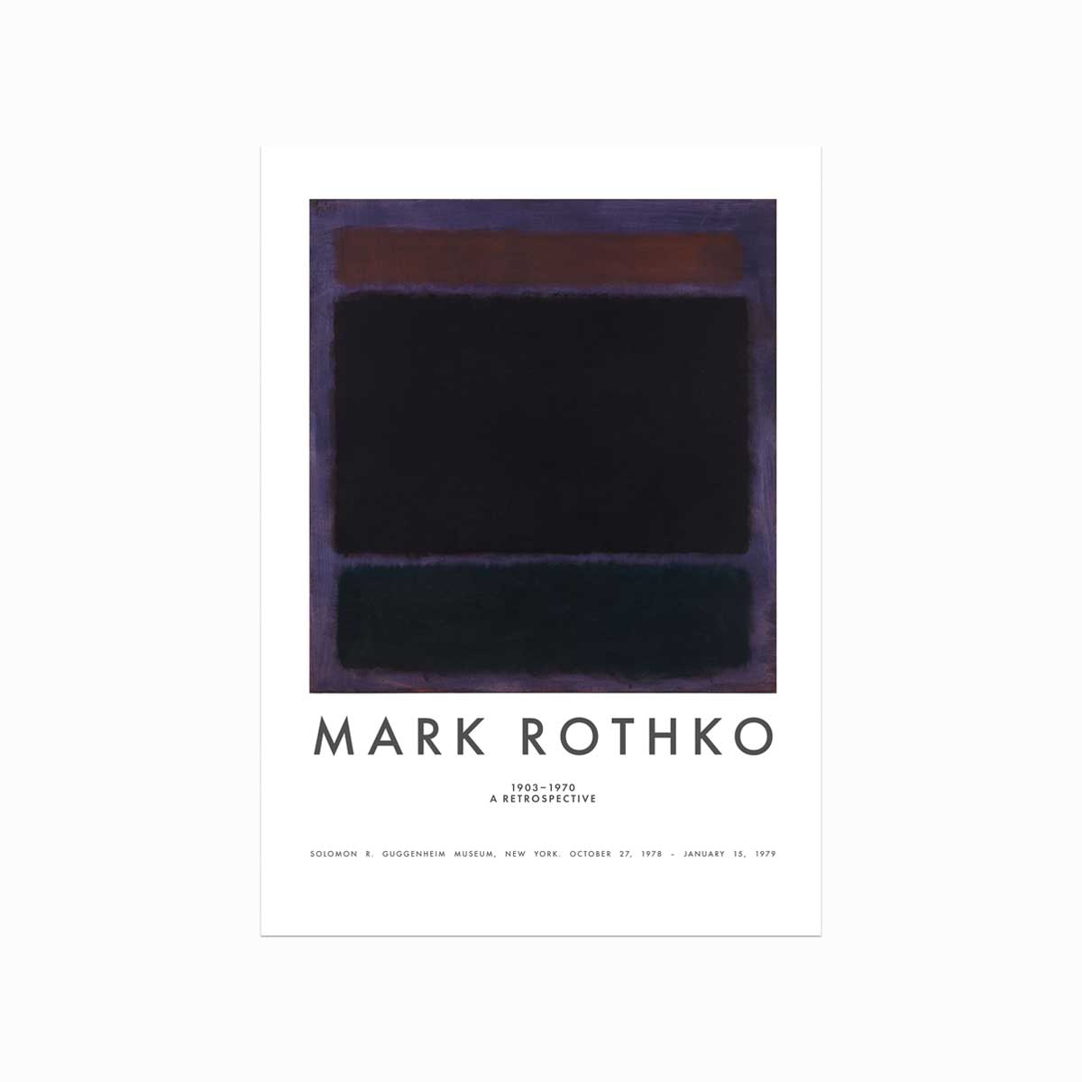 Mark Rothko Plakat Rust Purple Blue