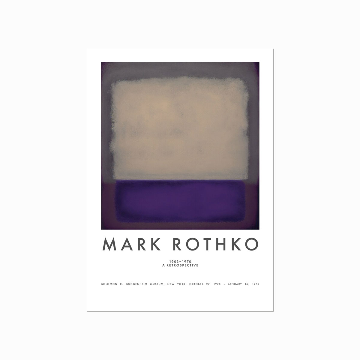 Mark   Rothko   Plakat    Violet    Grey