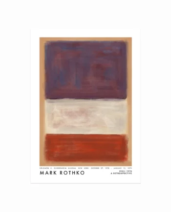 Mark   Rothko   Plakat    Violet    White    Red