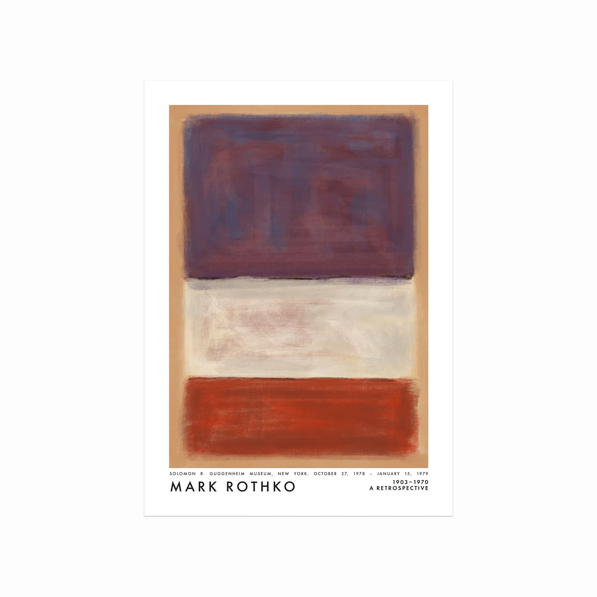 Mark Rothko Plakat Violet White Red
