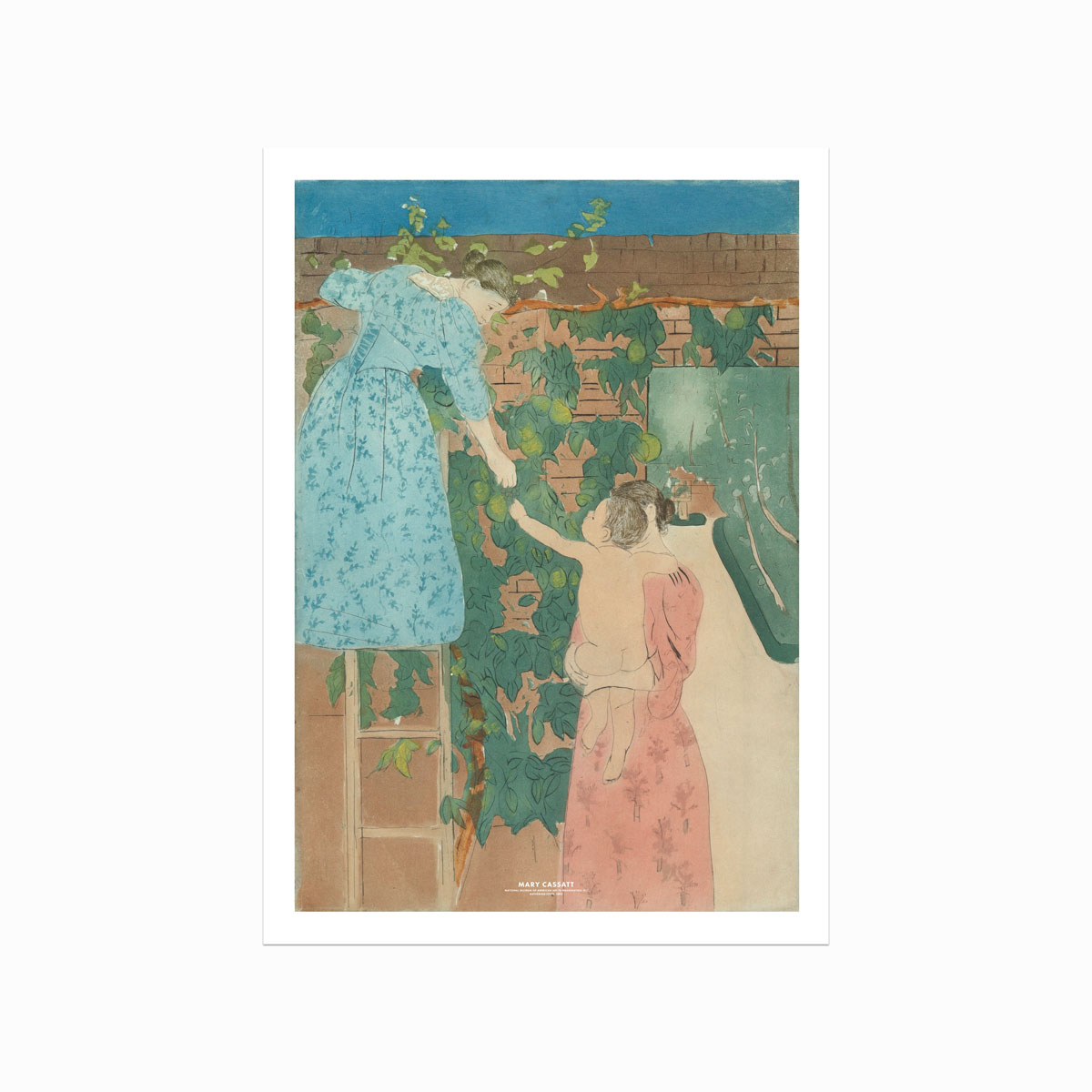 Mary Cassatt Plakat Gathering Food