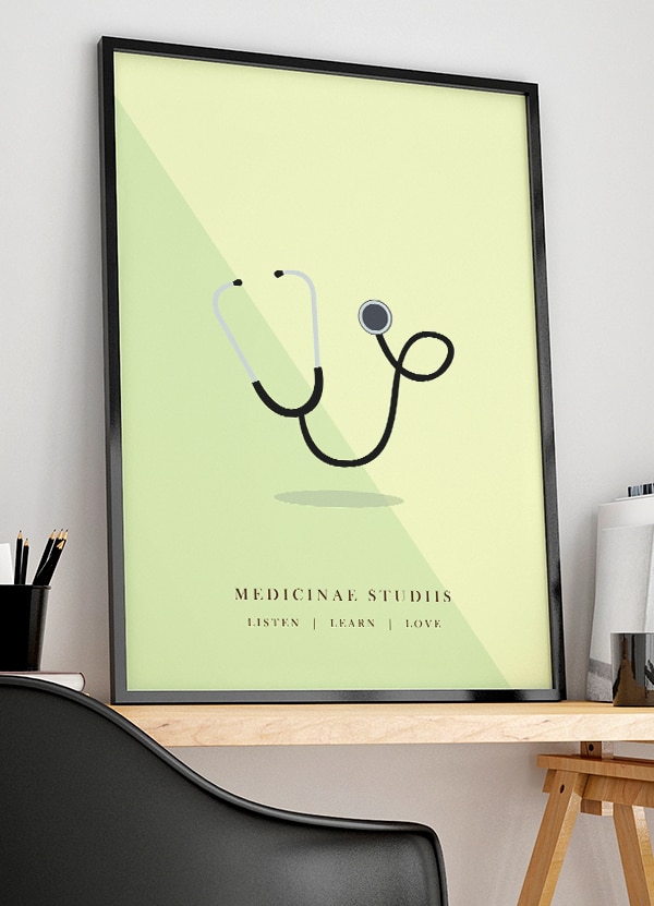 Medicinstuderende - Plakat   21   X   29        A4    Kr    199  -