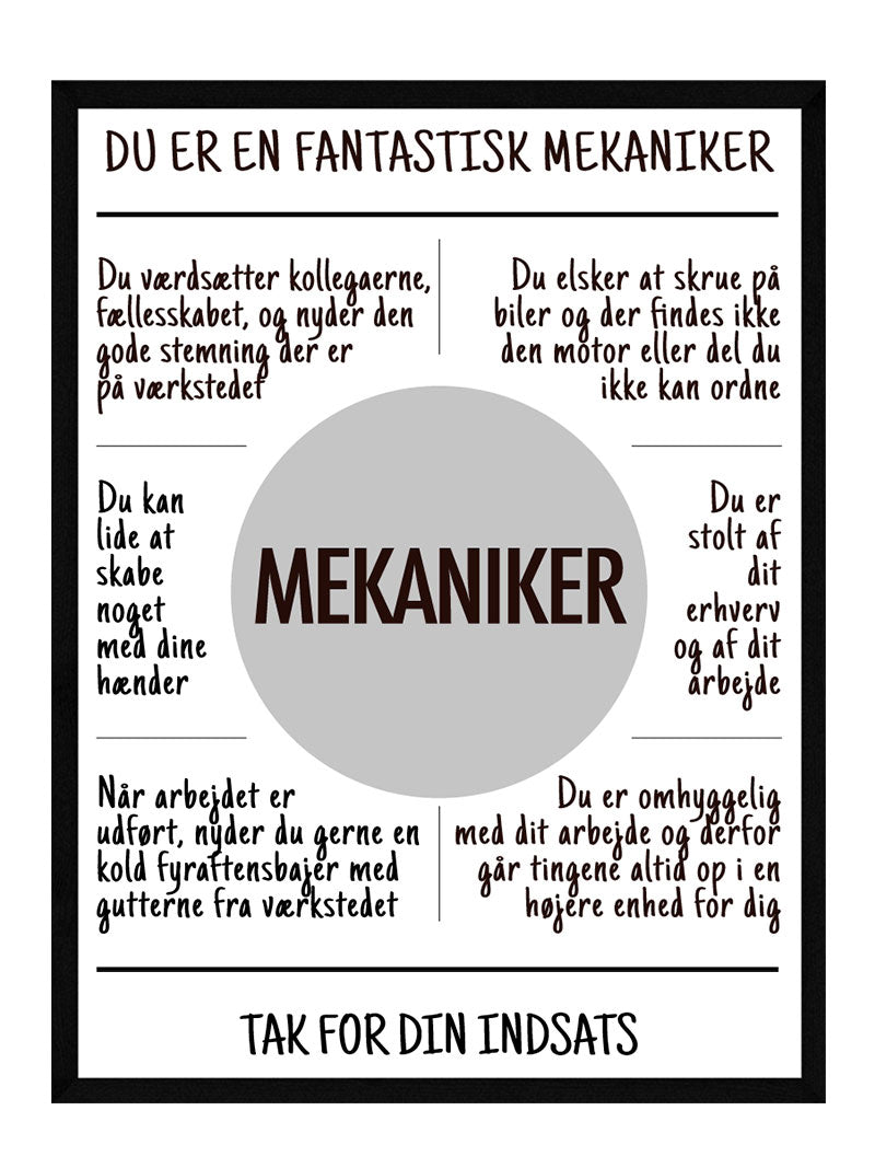 Mekaniker   Plakat