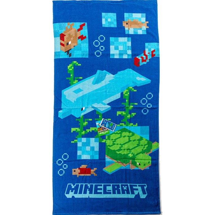 Minecraft   Aquatic   Badehåndklæde   70x140cm