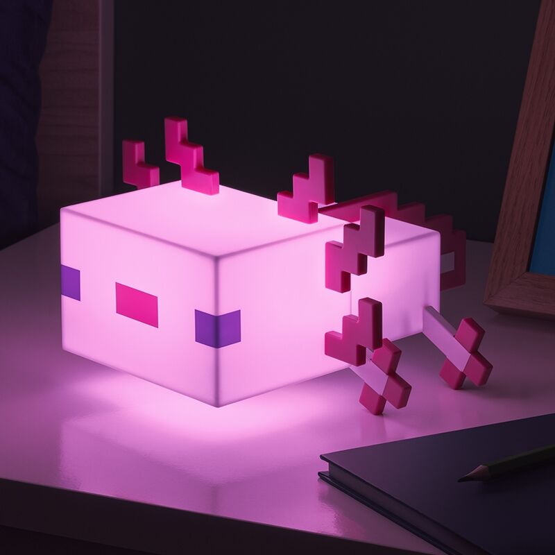 Minecraft   Axolotl   Lampe   13cm