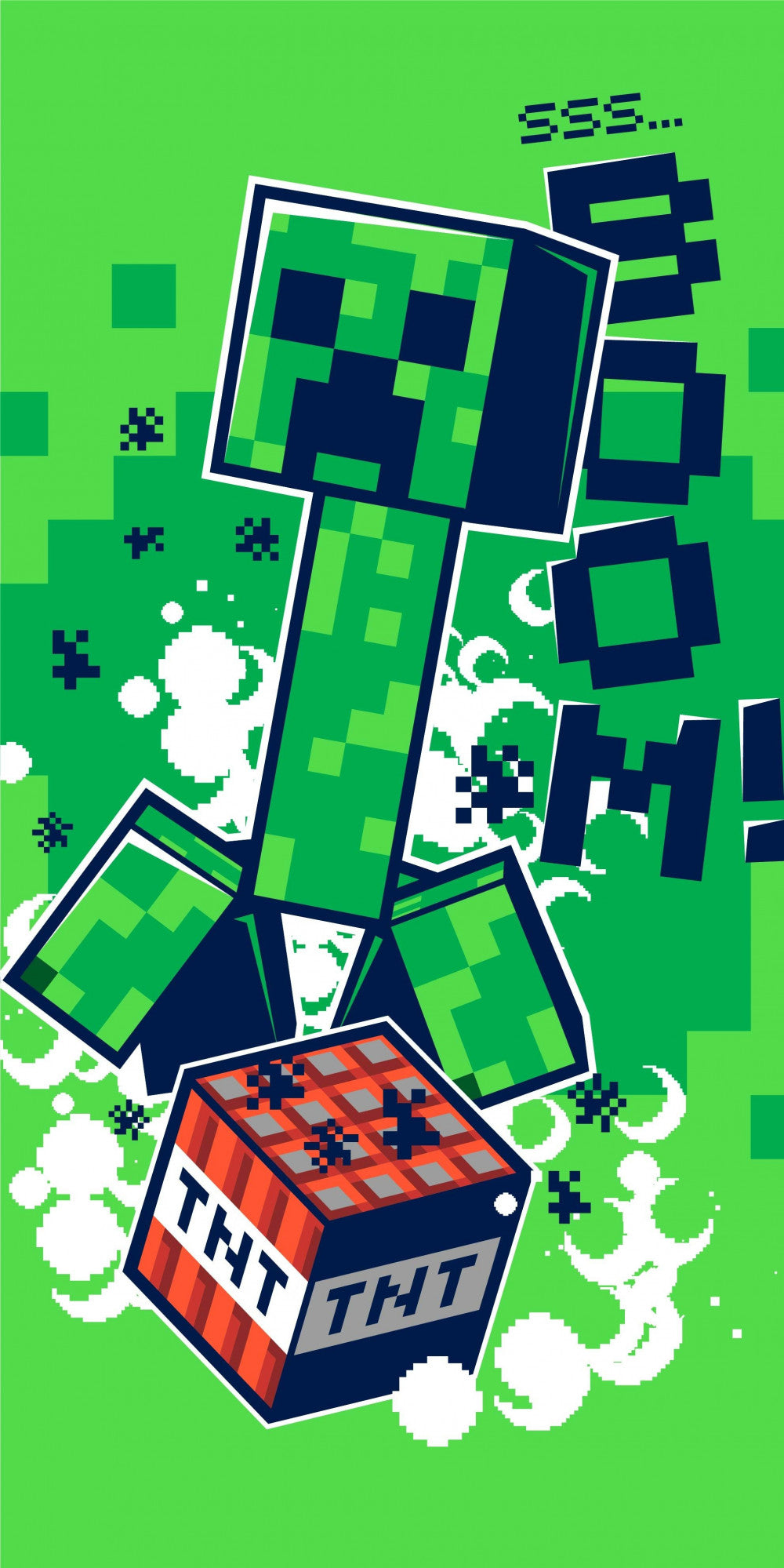 Minecraft   Badehåndklæde   Boom   70   140cm