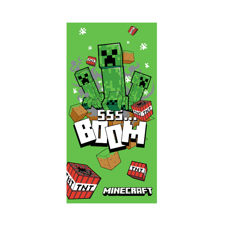 Minecraft   Boom     Håndklæde   Geekd   Dk