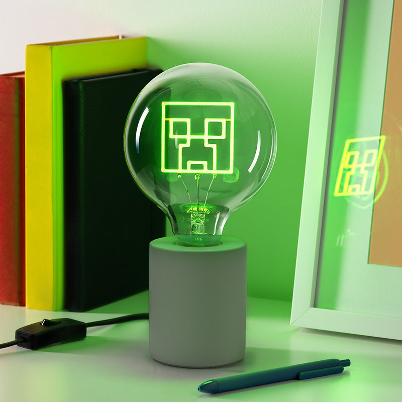 Minecraft   Creeper   Led   Neon   Bulb   Lampe