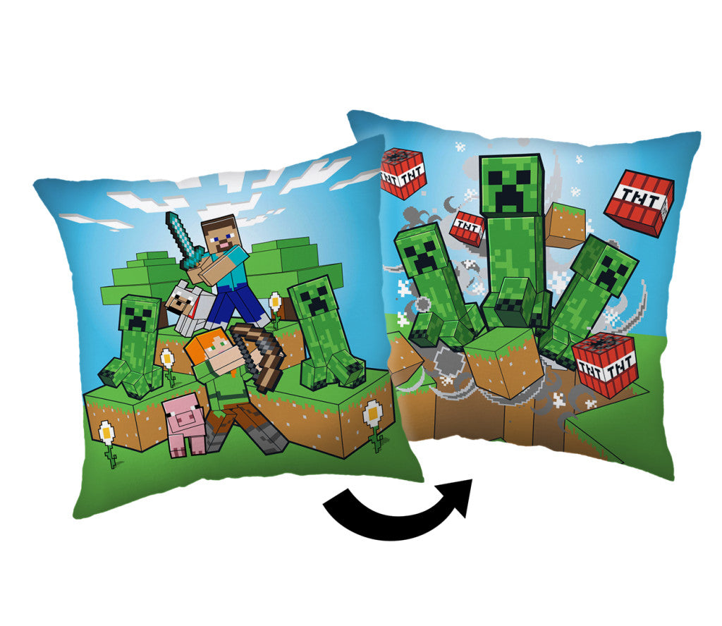 Minecraft   Creeper   Pyntepude   40x40   Cm   Puder   Geekd   Dk