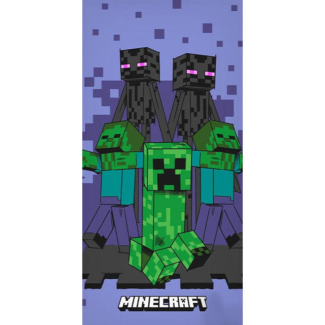 Minecraft Creeper Towel 70 X 140cm Håndklæde Geekd Dk