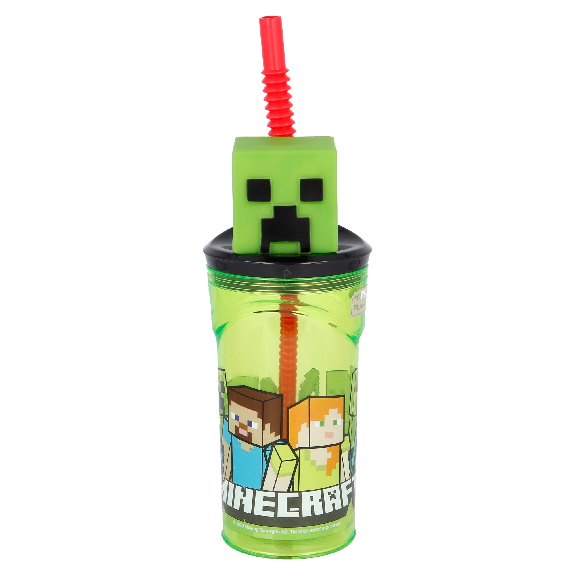 Minecraft   3d   Creeper   Kop   Med   Sugerør   360   Ml