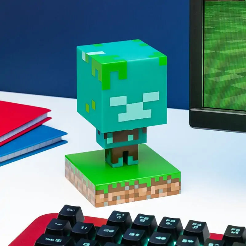 Minecraft   Drowned   Zombie   Icon   Lys   Lampe   Geekd   Dk