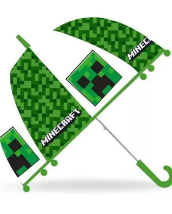 Minecraft   Gennemsigtig   Børneparaply     Semi - Automatisk   ø70   Cm   Geekd   Dk