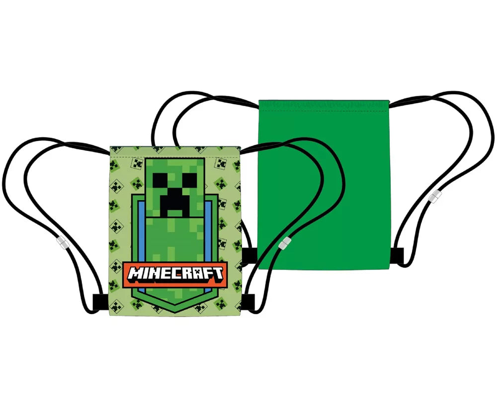 Minecraft   Green   Zone   Sports -  Gymnastikpose     40   X   35   Cm   Taske   Geekd   Dk