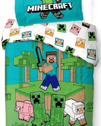 Minecraft   Jungle   Explore   Bed   Linen   140   X   200cm   Sengetøj   Geekd   Dk
