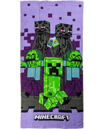 Minecraft   Lilla   Badehåndklæde   70x140cm
