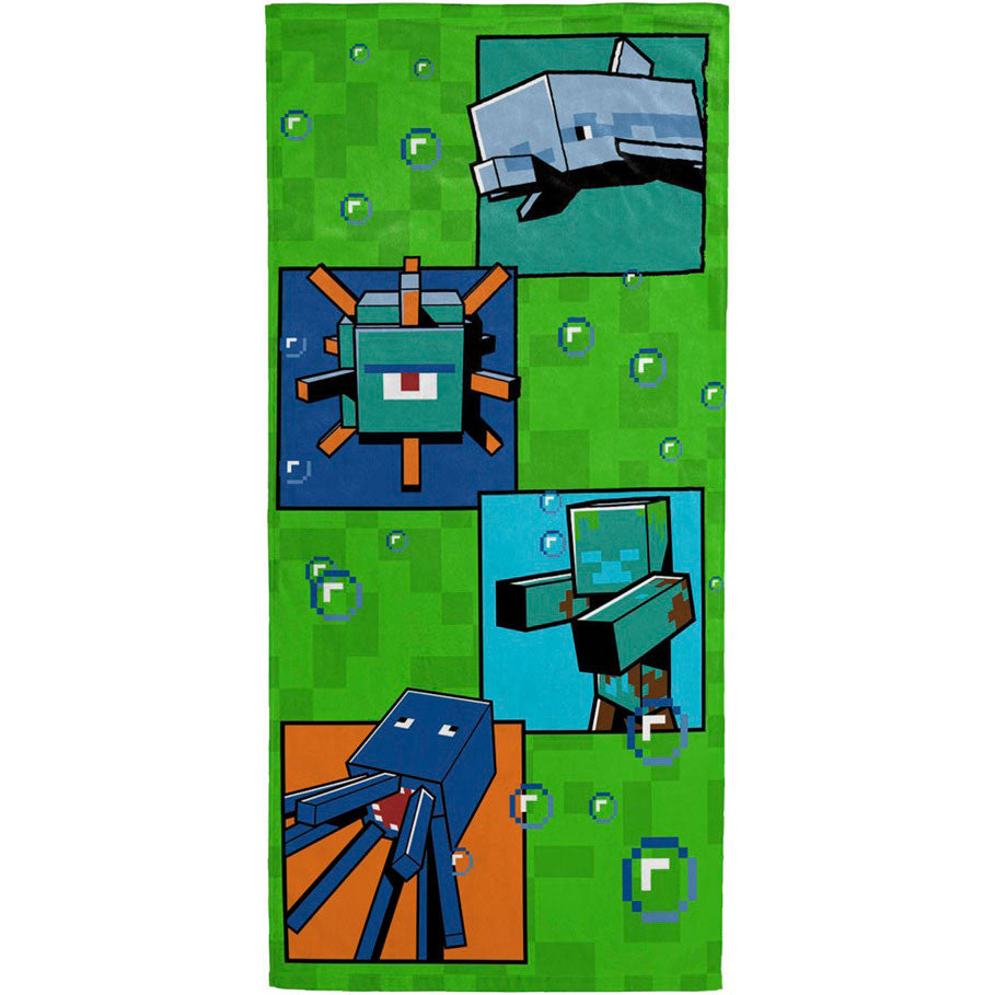 Minecraft   Ocean   Depths   Badehåndklæde   70x140cm