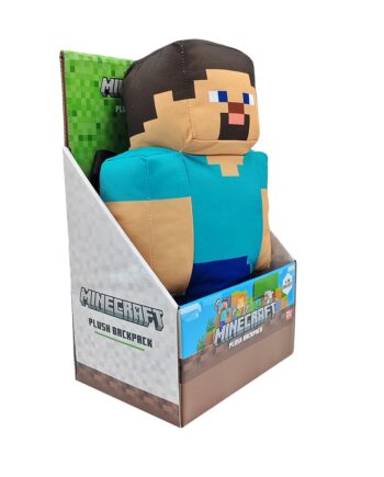Minecraft   Plush   Backpack     Plysdyr   Rygsæk   Taske   Geekd   Dk