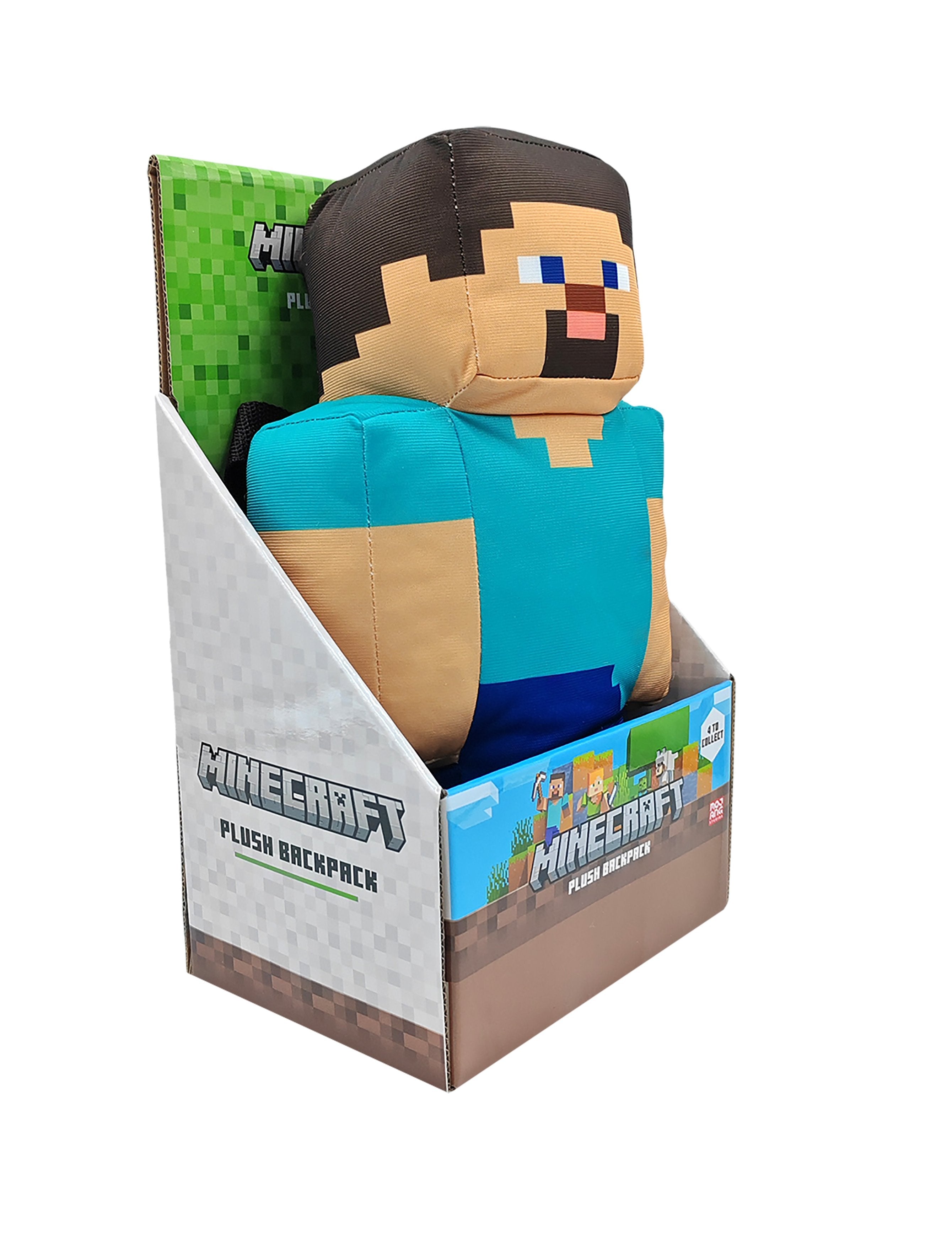 Minecraft   Plush   Backpack     Plysdyr   Rygsæk   Taske   Geekd   Dk
