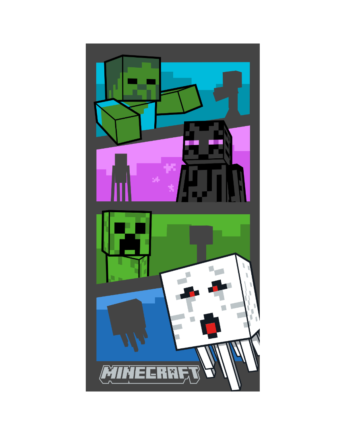 Minecraft   Towel   70x140cm   Håndklæde   Geekd   Dk