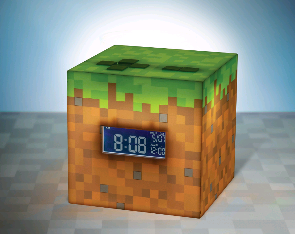 Minecraft   Ur   Med   Alarm   Vækkeur   Geekd   Dk