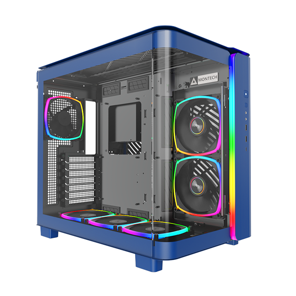 Montech King 95 Pro Blå Curved Glas