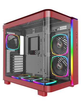 Montech   King   95   Pro   Rød -   Curved   Glas