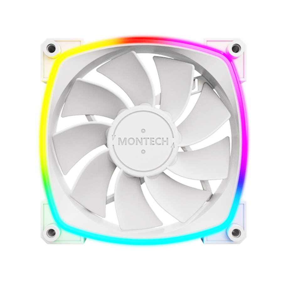 Montech   Rx120   Pwm   White    Reverse   Fan