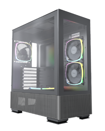 Montech   Sky   Two   Black   Midi - Tower    E - Atx    4x   Argb   Pwm   Fans