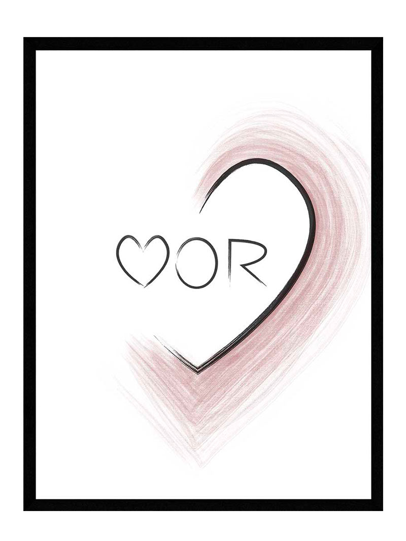 Mor   Lyserød   Hjerte   Plakat