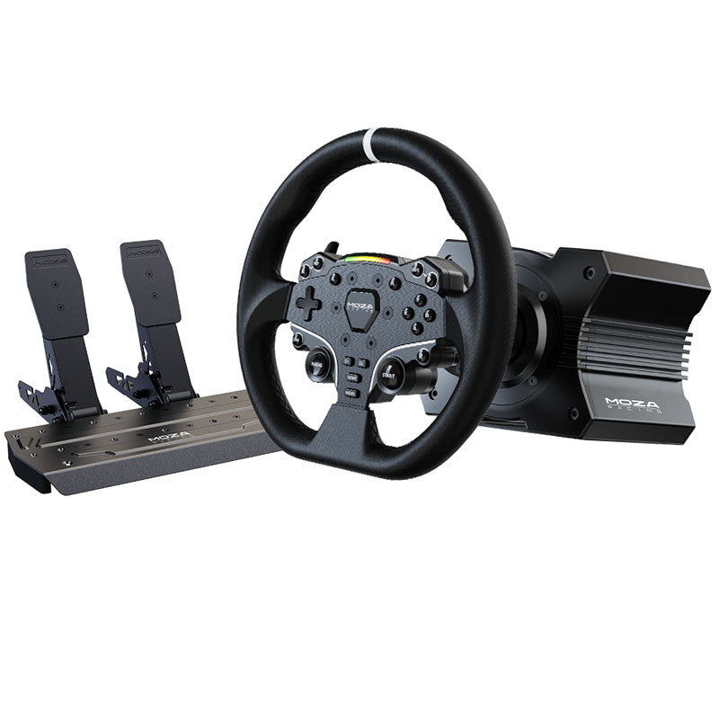Moza   R5   Racing   Simulator    R5   Direct - Drive   Wheelbase    Es   Steering   Wheel    Sr - P   Lite   Pedal