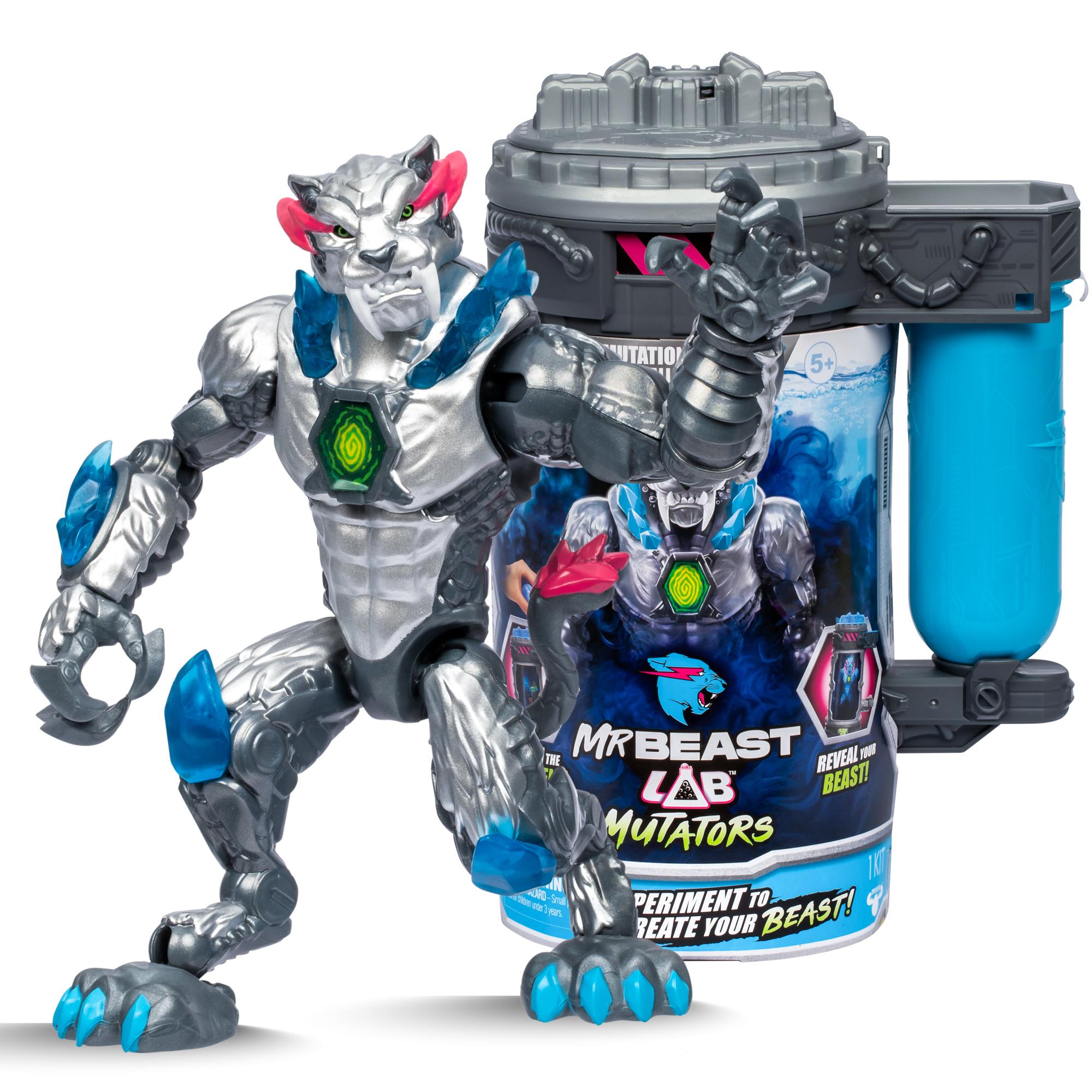 Mr    Beast   Lab   Mutator   Action   Figs  - Metalic   Panther