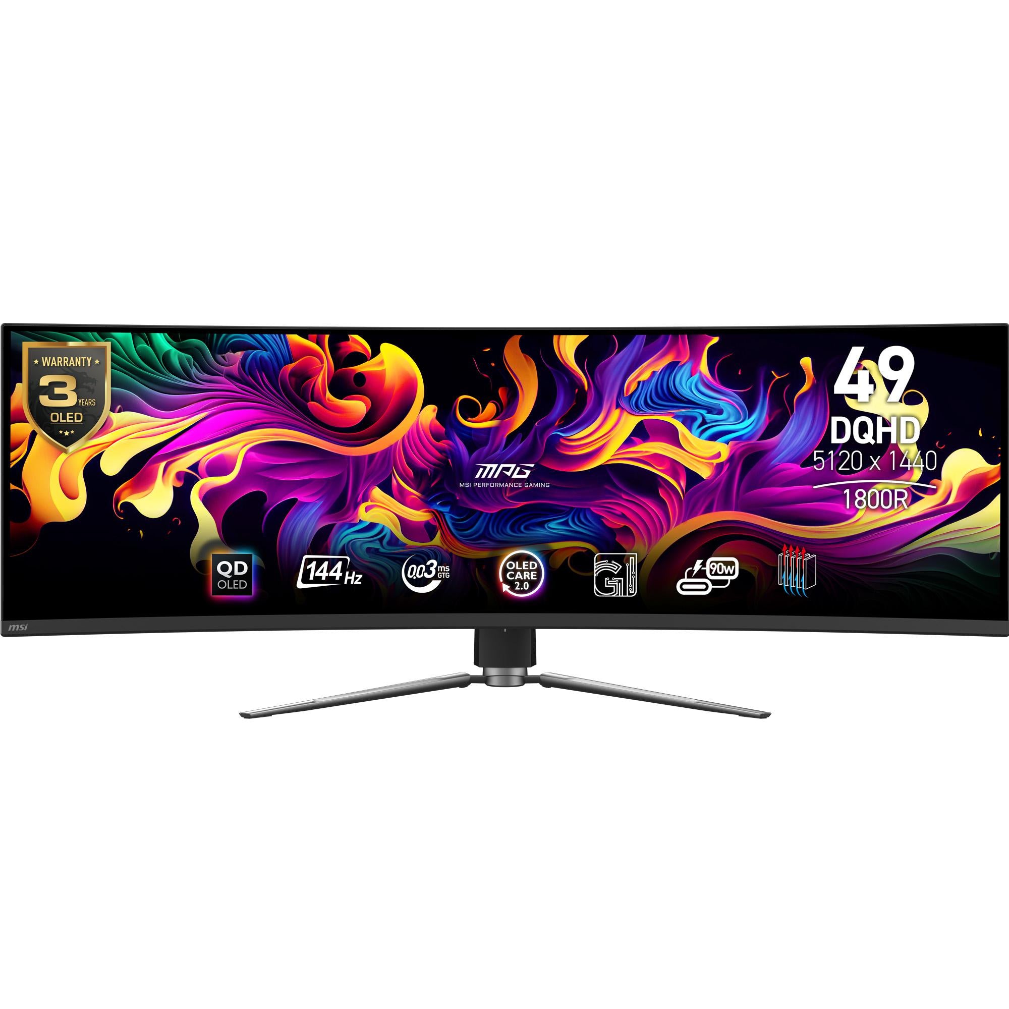 Msi   Mpg   491cqpde   Qd - Oled   49   5120   X   1440    Ultrawide    Hdmi   Displayport   Usb - C   144hz