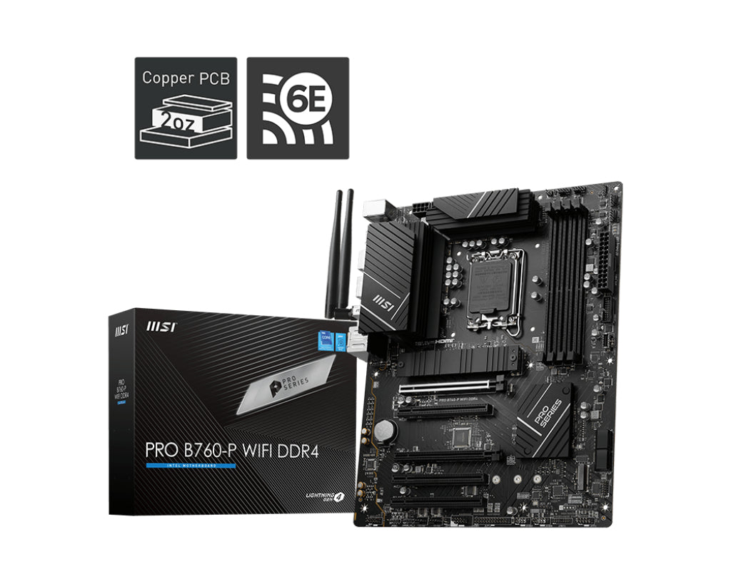 Msi   Pro   B760 - P   Wifi   Ddr4   Bundkort   Geekd   Dk