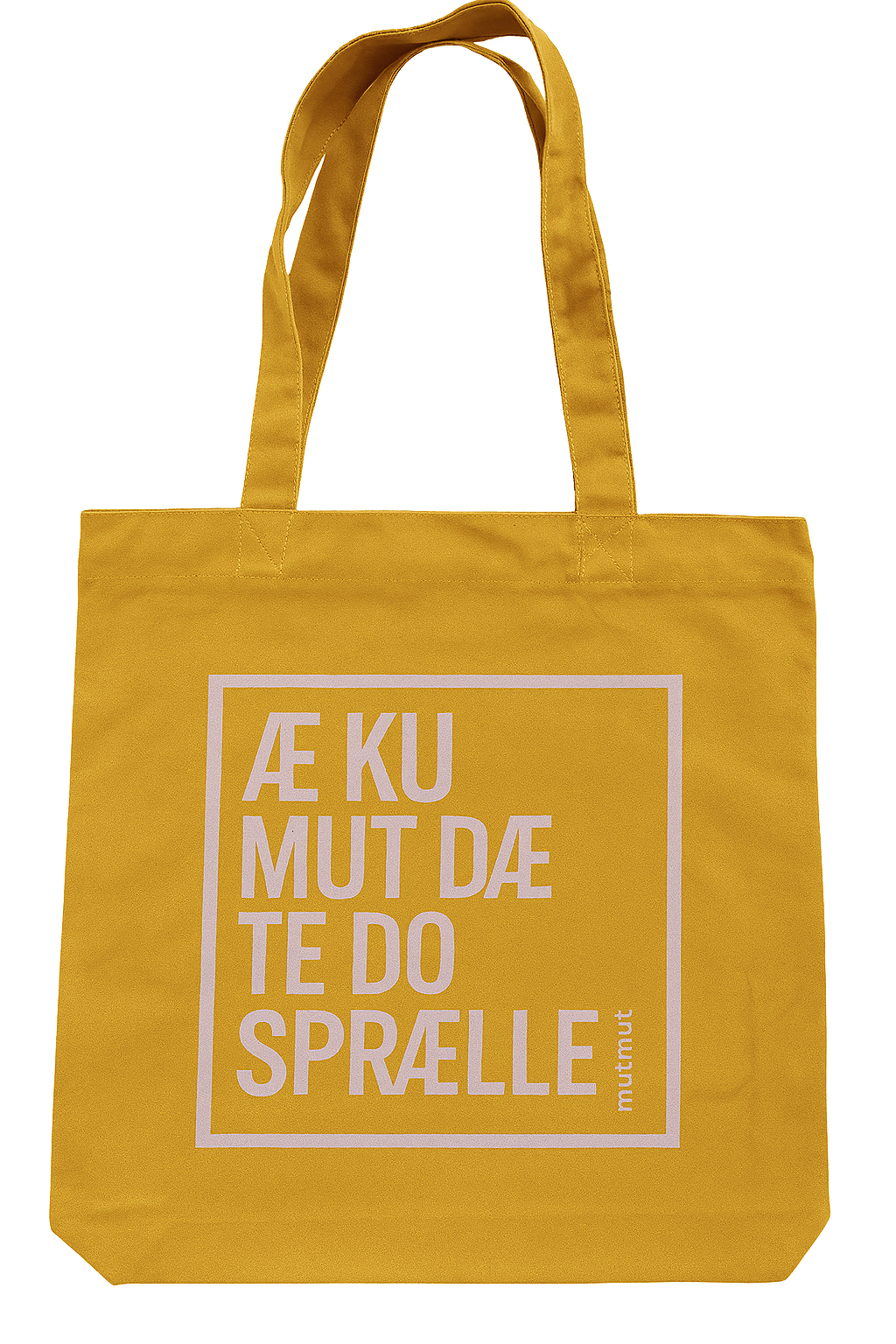 Mulepose Orange Lyserødt Tryk æ Ku Mut