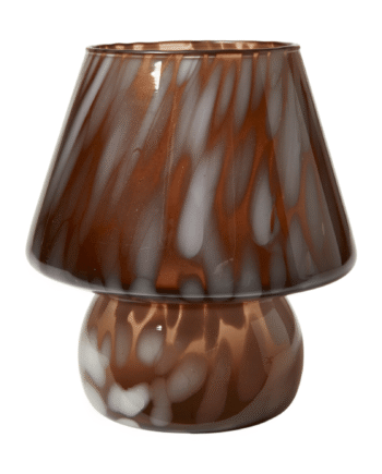 Mushroom   Lysestage    Brunt   Glas