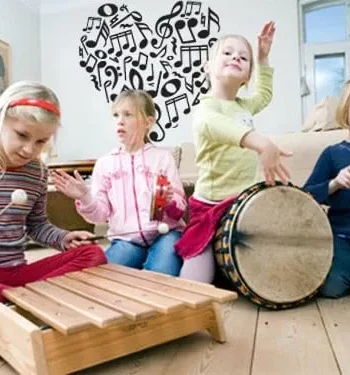 Musik   Hjerte   Wallsticker